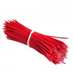 HR0572 100pcs Breadboard Jumper Cable Wires Tinned Red